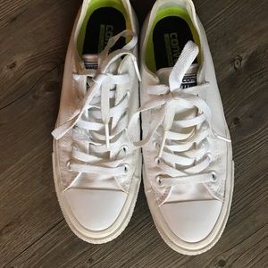 White Converse Lunarlon